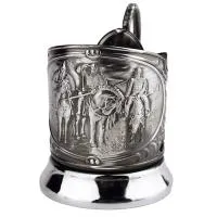 подстаканник с чернью три богатыря