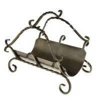 дровница большая с поддоном бронза, банный эксперт