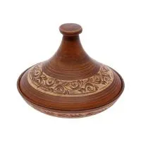 таджин керамический малый, d22см, 1,2л ручная работа, красная глина