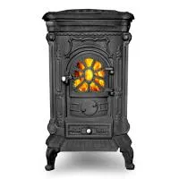 печь-камин eurokom olimp ecodesign чугунная fireway