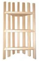 полка угловая трехъярусная банные штучки