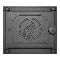 дверца fireway чугунная топочная (к311) 250x210 мм на петлях