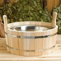 шайка двуручная 15л с нержавеющей вставкой, добропаровъ