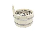 ушат 3л, с нержавеющей вставкой, липа, 212f, банный эксперт