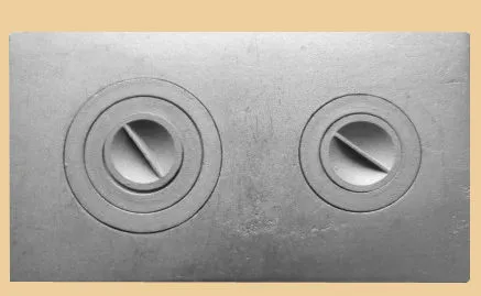 плита чугунная пс-2-3а, с конфорками, сборная, 710*410*8мм, рубцовск