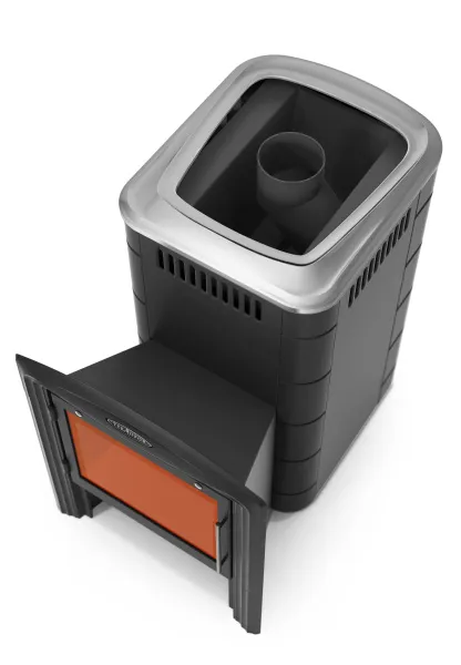 печь для бани тмф тунгуска 2017 carbon нерж.дверца антрацит*