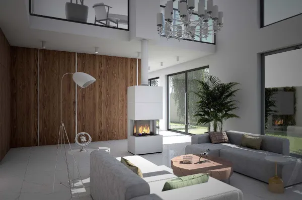 печь-камин tulikivi lako white classic 1840 мм