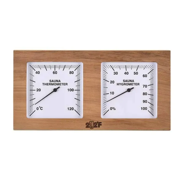 термометр с гигрометром банная станция очки квадрат канадский кедр, th-21-r, 212f, банный эксперт